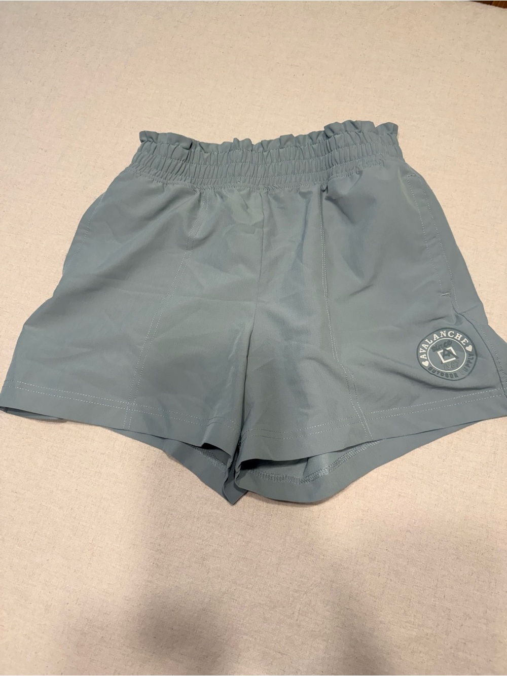 Avalanche Light Teal Girls Athletic Shorts